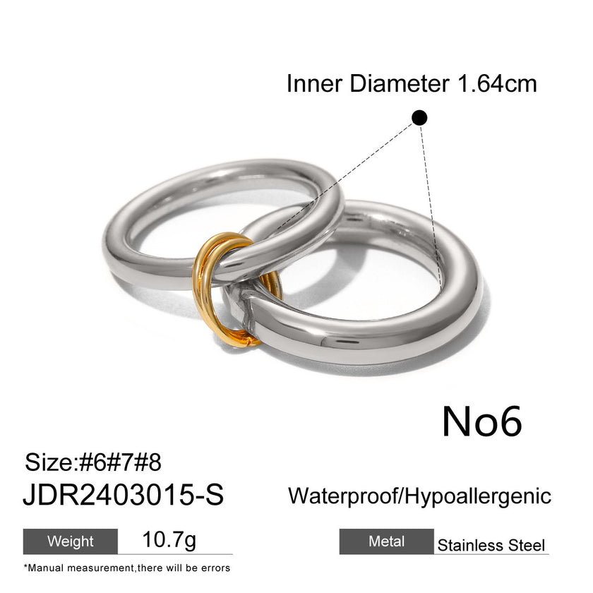 Mikayla Stacked Freshwater Pearl Ring