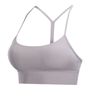 Y-shaped Beautiful Back Solid Color Running Sports Underwear Women