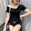 Summer Korean Slim Short Sleeve T-shirt Women