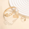 European And American Letters Mama Bracelet Ring Suit