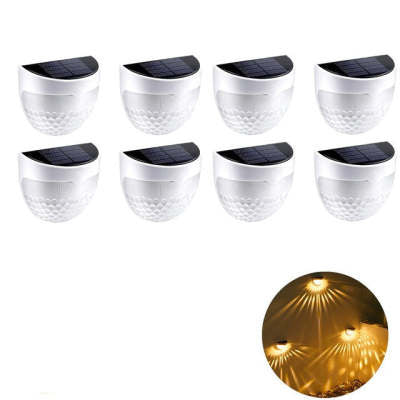 Solar semicircular wall light