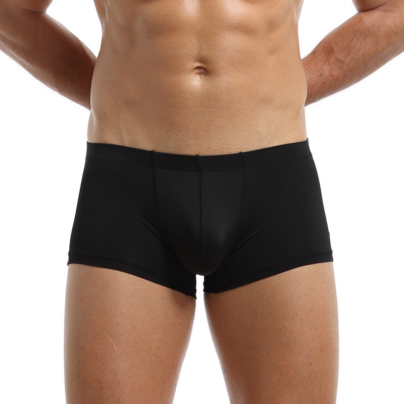 Men's Underwear Breathable Boxer Low Rise U Convex Boxer Shorts