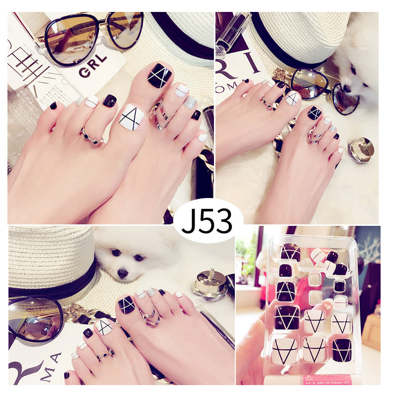 Toenail Piece Wearable Fake Piece Nail Net Celebrity Girl
