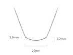 Women's Smiley Curved Clavicle Chain