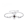 Sterling Silver Bracelet Language Photo Projection Minimalist Model