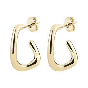 Fashionable Simple Niche Ins Advanced Design Versatile U-shaped Titanium Steel Earrings