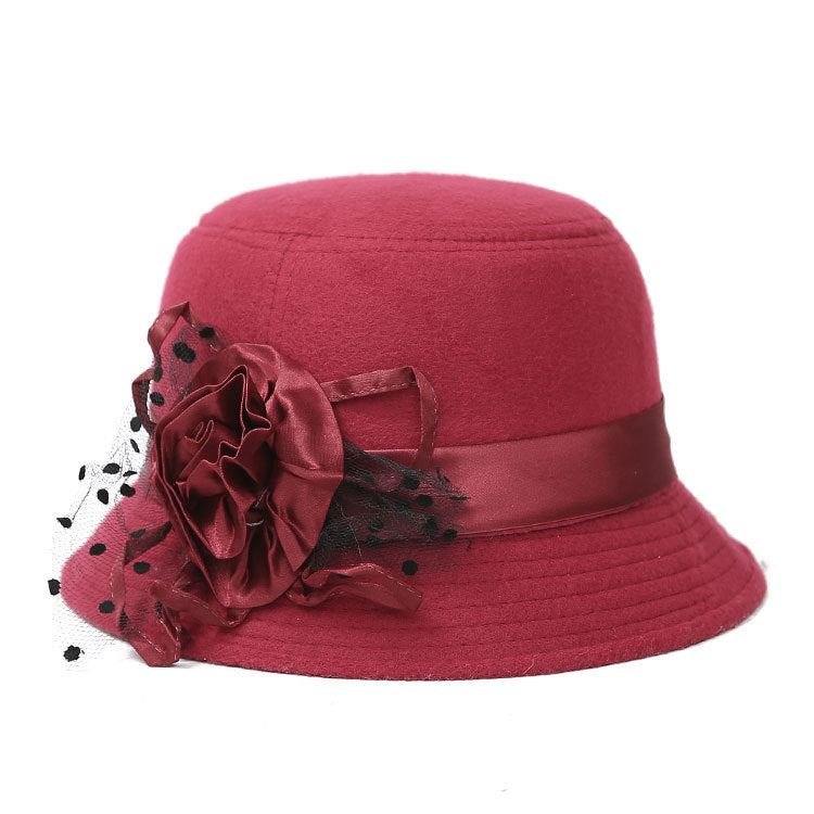 New Style Casual Ladies Big Brim Woolen Hat