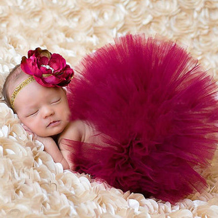 Photograph Of Newborn's Poncho Skirt Tutu