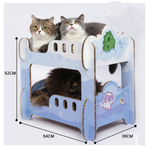 Scratched Board Nest Double Layer Corrugated Cat Litter