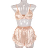Silk Silk Sexy Suspender Underwear Shorts Suit Home Service