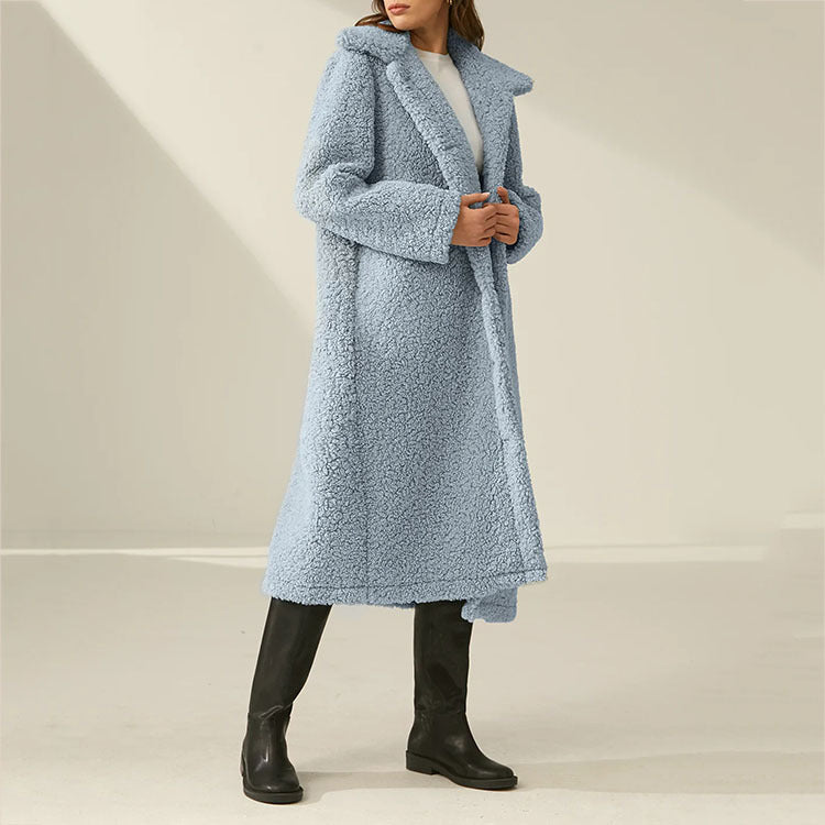 Single-breasted Woolen Coat Outerwear