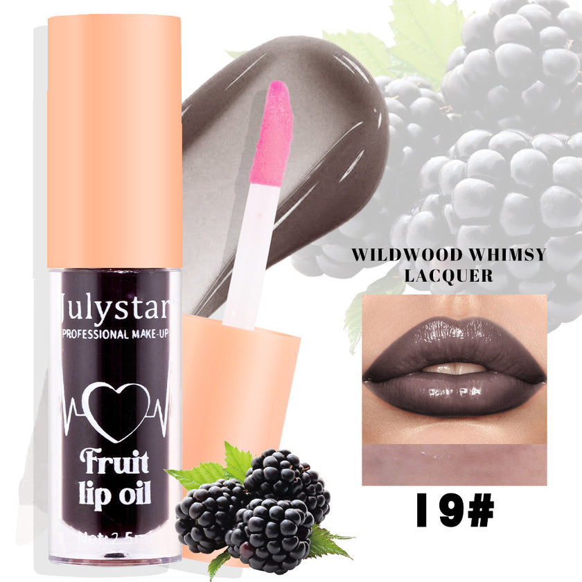 20 Colors Fruit Lip Lacquer Water Light Transparent Moisturizing
