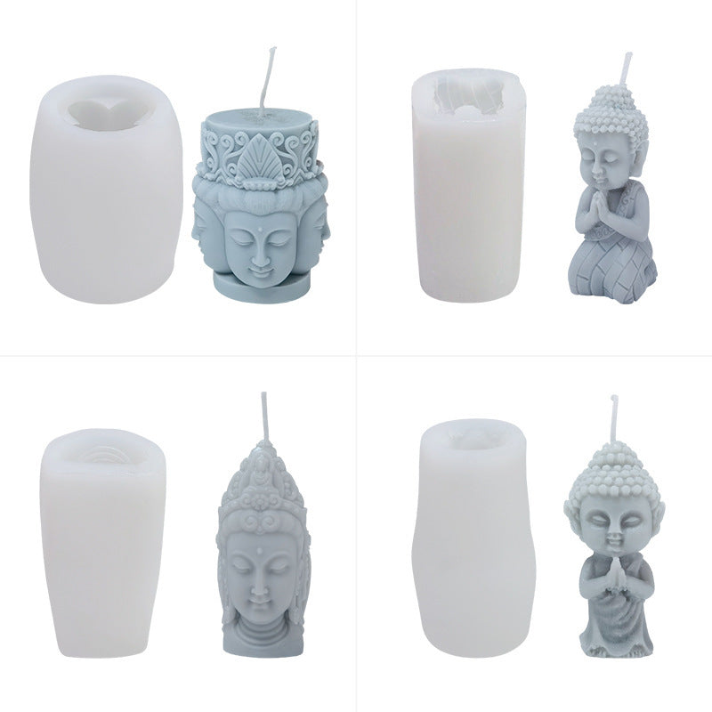 European Buddha Scented Candle Silicone Mould