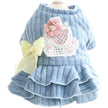Pet Dog Clothes Cat Princess Skirt Cotton Padded Clothes