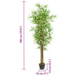 Artificial Bamboo Tree 1288 Leaves 180 cm