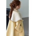 Thickened Medium-length Yellow Coat For Children