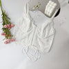 Women's Lace Wrap Chest Tie Short Umbilical Camisole