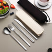 Kitchen Accessories Camping Travel Sets Gold Knife Fork Spoon Portable Cutlery Sets with case