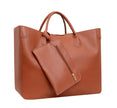New Genuine Leather Simple And Personalized Tote Mother Handheld Women's Bag