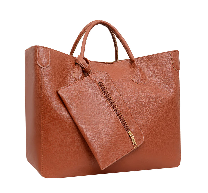 New Genuine Leather Simple And Personalized Tote Mother Handheld Women's Bag