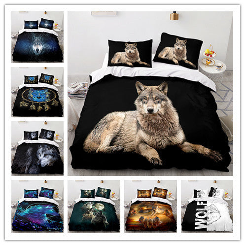 Home Textile Bedding Animal Printed Three-piece Set