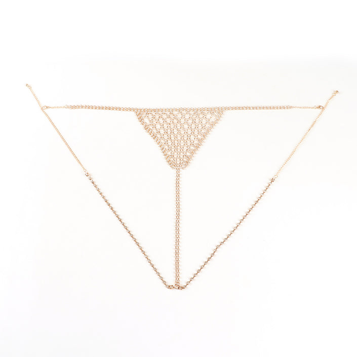 Personalized Beach Party Sexy Bikini Rhinestone Underwear Body Chains Women