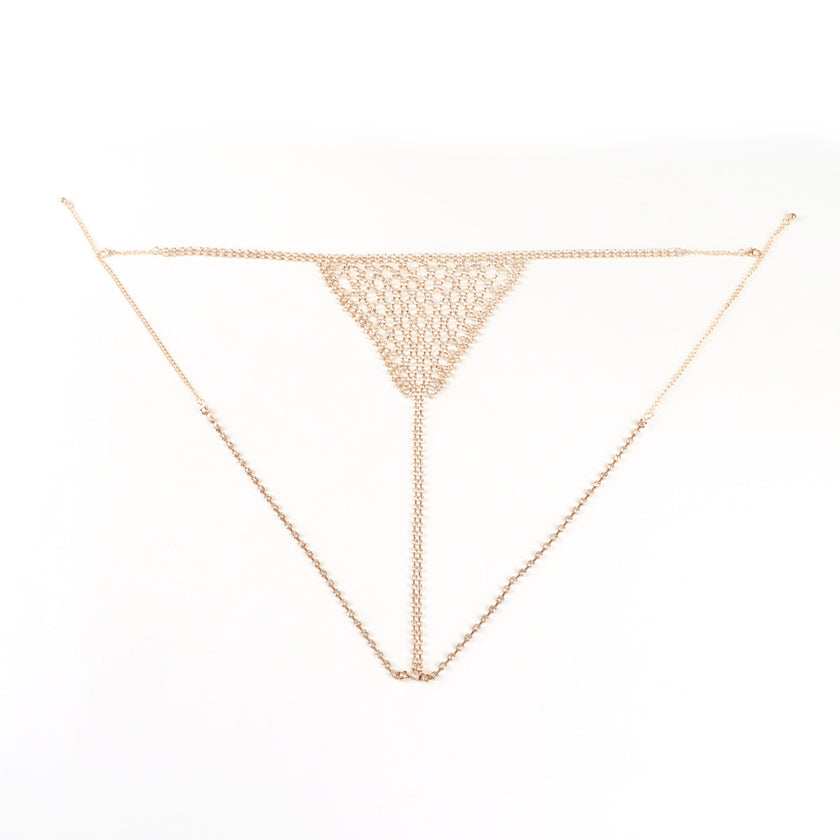 Personalized Beach Party Sexy Bikini Rhinestone Underwear Body Chains Women