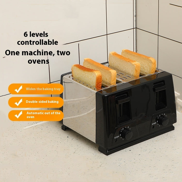 Home Breakfast Bread Maker Toaster One Machine Double Roast