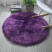Living Room Bedroom Round Solid Color Carpet