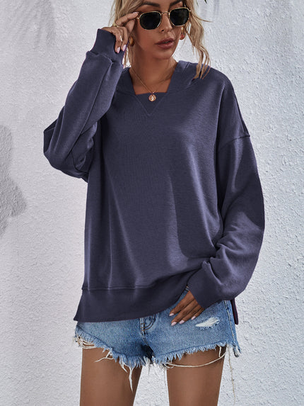 Women's Hoodie Sweatshirt Sports Casual Candy Color Long Sleeve Tops
