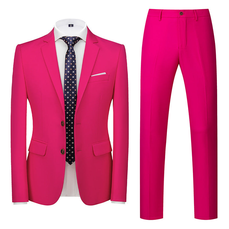 Men's Suit Wedding Two Button Two Piece Suit