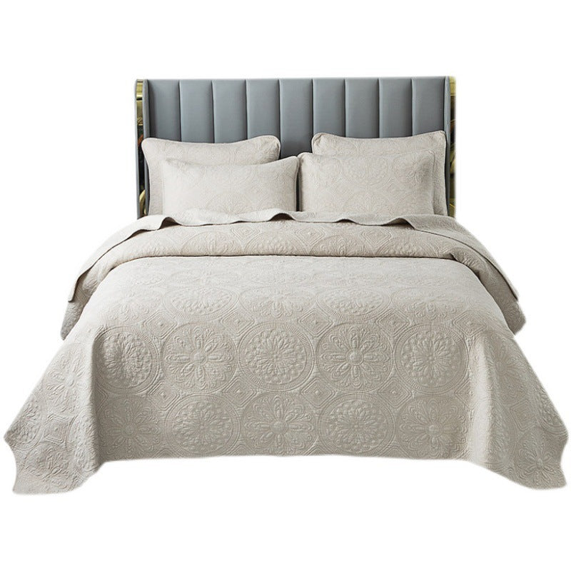 Double-sided Embroidered Bedding Set Of Three Pieces