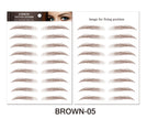 Bionic eyebrow stickers