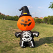 Pumpkin head spooky halloween decoration