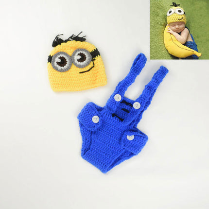 Wool knitted baby photo dress