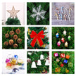 6ft Artificial Christmas Tree With LED Energy-saving Lights, Including 195 Pendant Tree Skirts And Guardrails