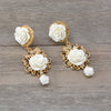 Baroque Retro Exaggerated Court Style Fashion Red Earrings Women