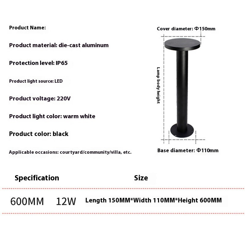 Outdoor Lawn Lamp Floor Outlet Landscape Garden Lights