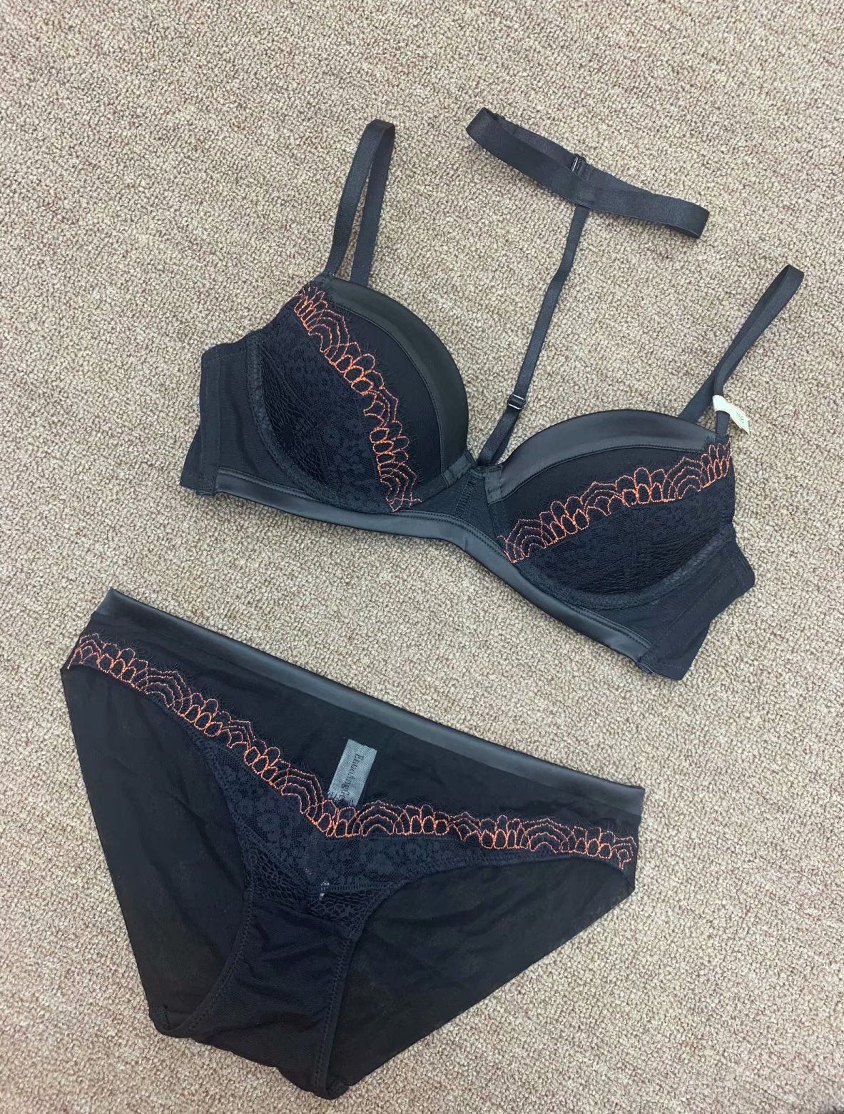 Sexy deep V gathered around the neck underwear