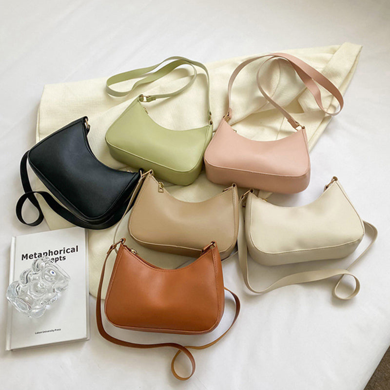 Women's Underarm Bag Solid Color Small Square Handbag