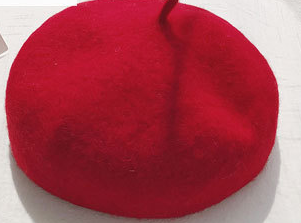 Beret women's autumn and winter warm solid color buds  hat tide
