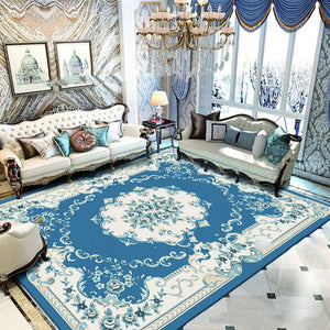 European Style Jihe Print Carpet Bedroom Living Room