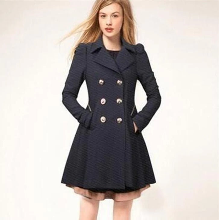 Slim slim coat trench coat alpcamers