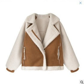 Lamb fur coat