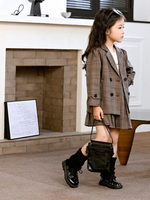 Western Style Korean Style Suit British Style Children's Formal Coat