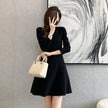 Classic Style Knitted Dress Women