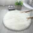 Living Room Bedroom Round Solid Color Carpet