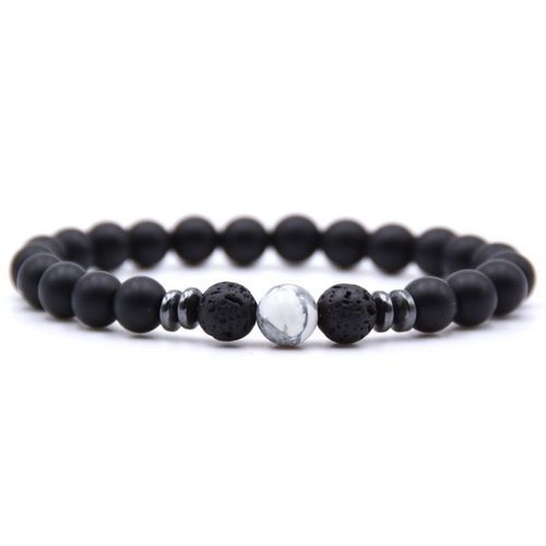 Weathered stone female energy yoga bracelet