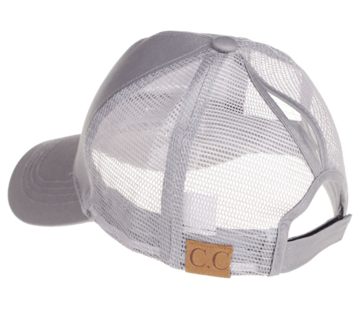 Casual Sunshade Duck Tongue Net Hat Ladies Ponytail
