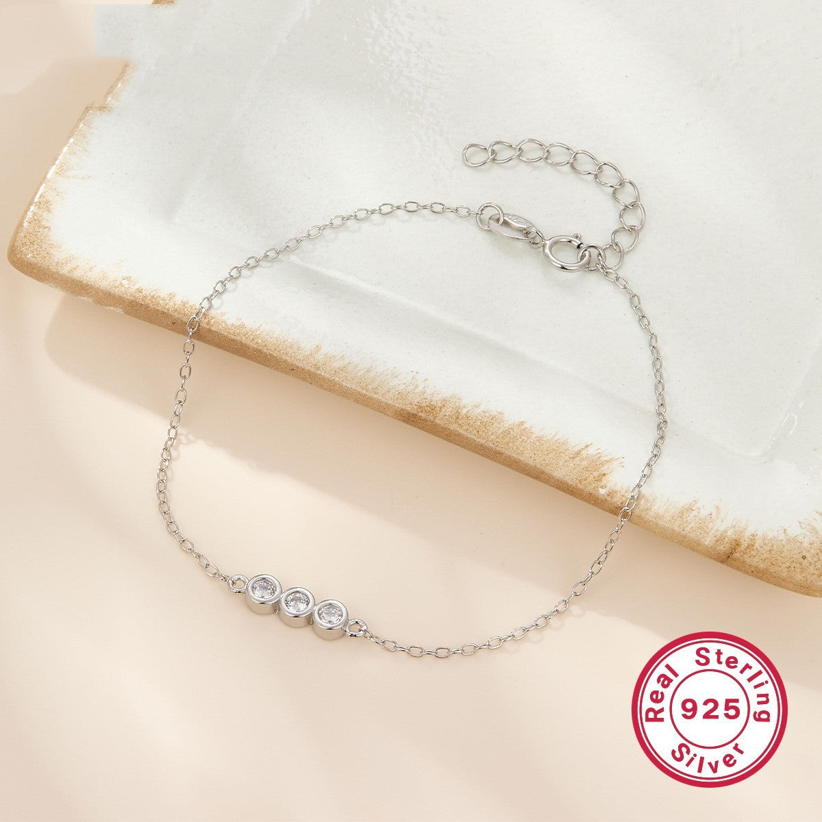 925 Silver Bracelet Women's European And American